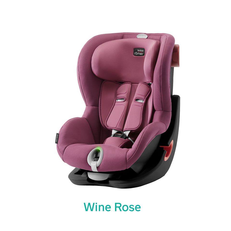 Wine Rose różowy fotelik Romer King II LS
